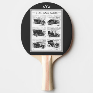 Pala De Ping Pong Carros de época personalizado monograma ping pong 