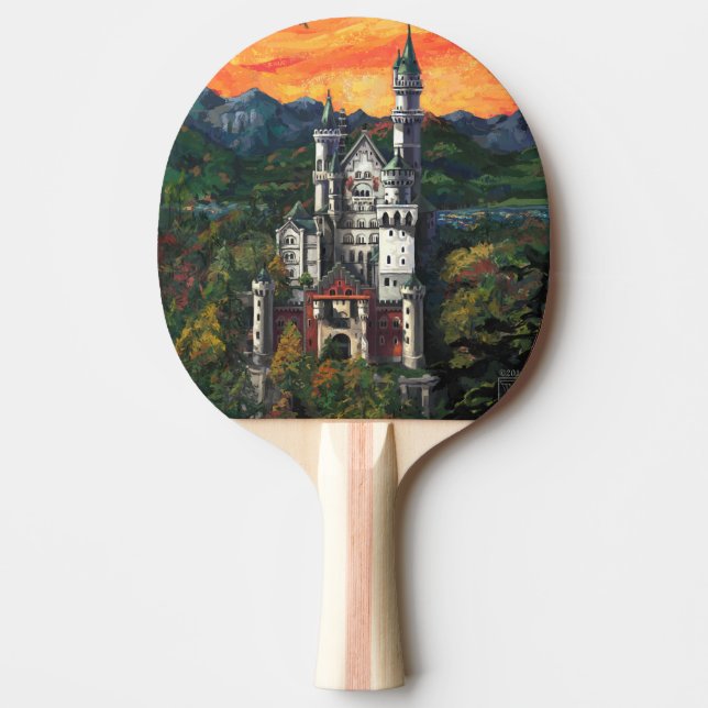 Pala De Ping Pong Castillo Schloss Neuschwanstein (Anverso)