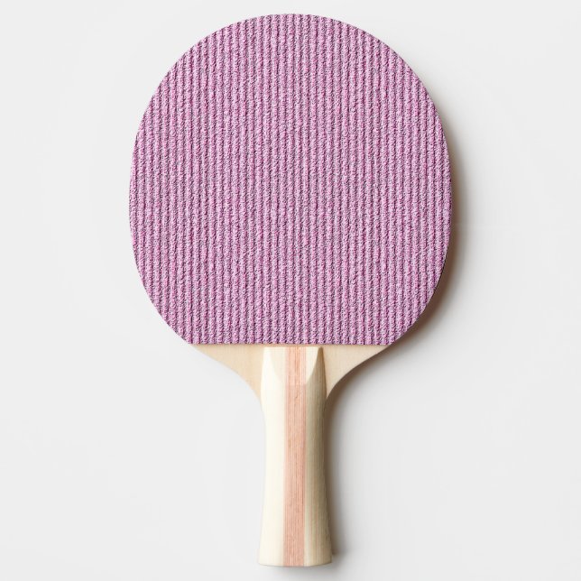 Pala De Ping Pong Casual Pink Corduroy Stripe Pattern (Anverso)