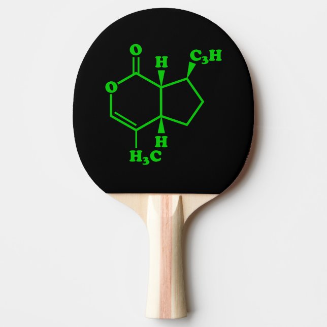 Pala De Ping Pong Catnip Nepetalactona Fórmula Química Molecular (Anverso)