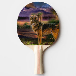Pala De Ping Pong Caza de lobos en la montaña