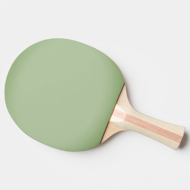 Pala De Ping Pong Celadón verde de jade sólido  (Lateral)