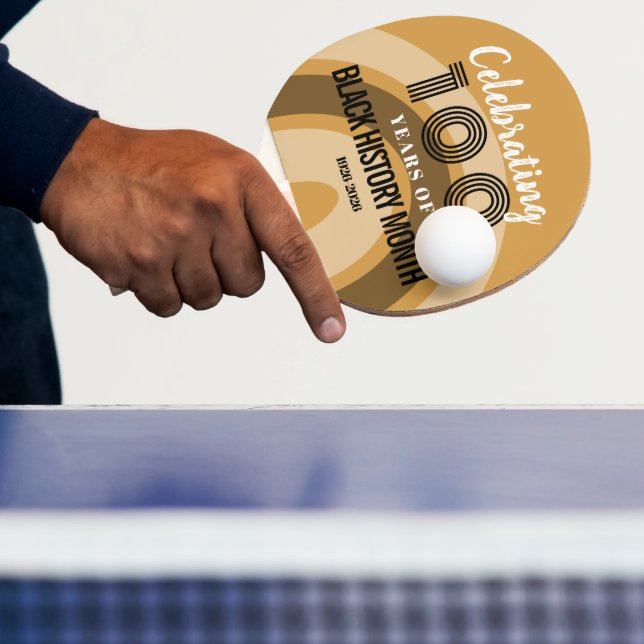 Pala De Ping Pong Celebrating 100 Years Of Black History Month (in situ)