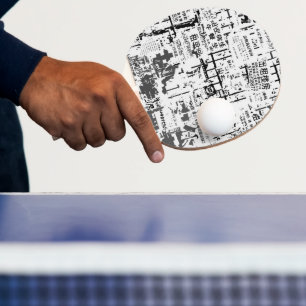 Pala De Ping Pong Celuloide de la Perla de la Pared de Billboard des