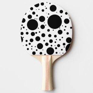 Pala De Ping Pong Centenares de puntos y de círculos negros en