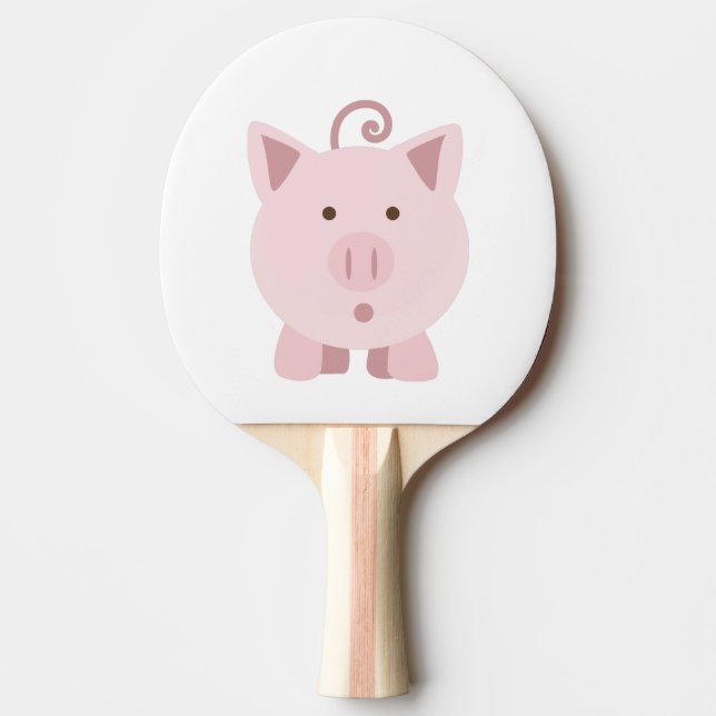 Pala De Ping Pong Cerdo sorprendido (Anverso)