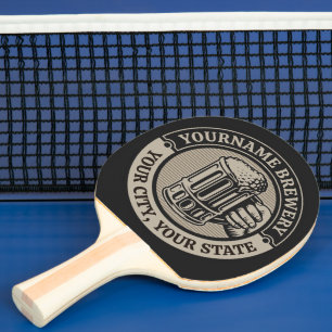 Pala De Ping Pong Cerveza de elaboración de nombres personalizados C