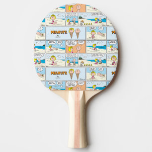 Pala De Ping Pong Charlie Brown Y Helados De Sally En La Playa