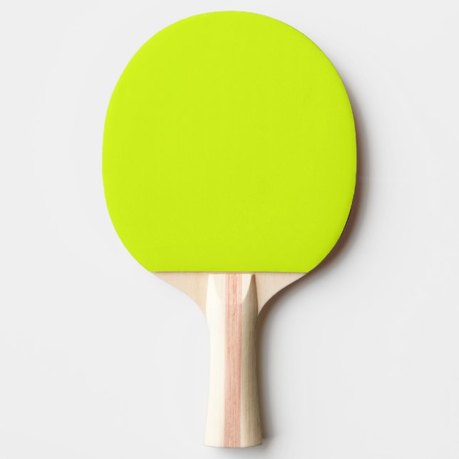 Pala De Ping Pong Chartreuse Color sólido amarillo (Anverso)
