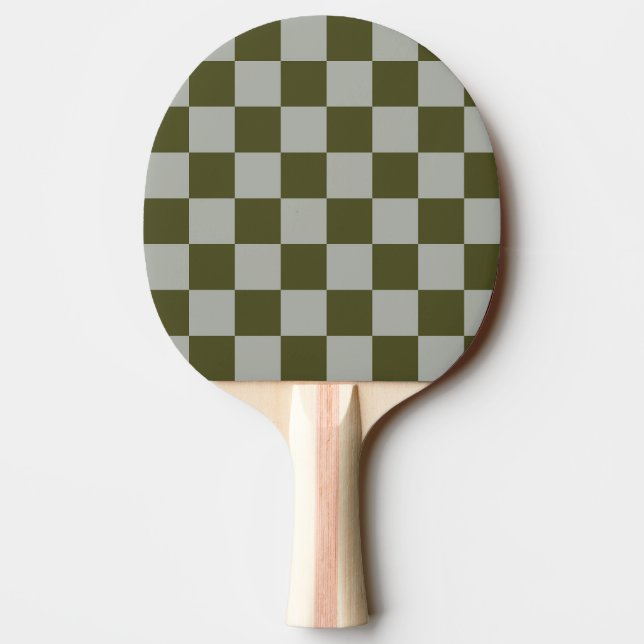 Pala De Ping Pong Checkered Ping Pong Paddle (Reverso)