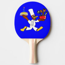 Chef Azul Ducky Kazoo Birthday Ping Pong Paddle