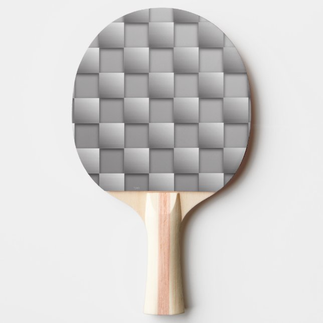 Pala De Ping Pong Cheques plateados Ping Pong Paddle (Anverso)