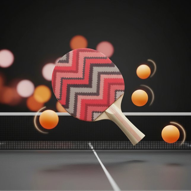 Pala De Ping Pong Chevron Cálido (Subido por el creador)