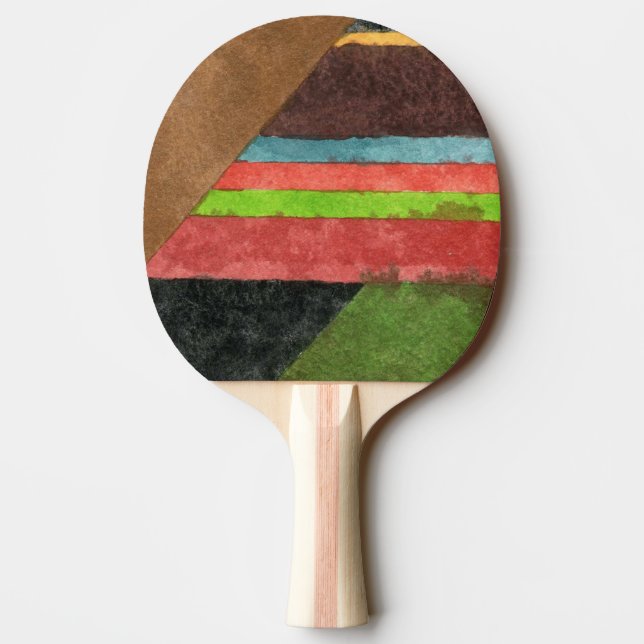 Pala De Ping Pong "Chevrons" Resumen Diseño Ping Pong Paddle (Reverso)
