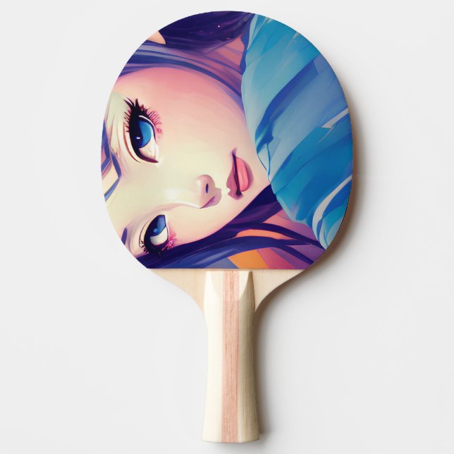 Pala De Ping Pong Chica anime monopatín Ai (Anverso)