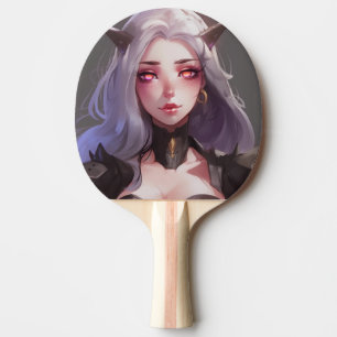 Pala De Ping Pong Chica de Anime, guerrero de cuernos cortos