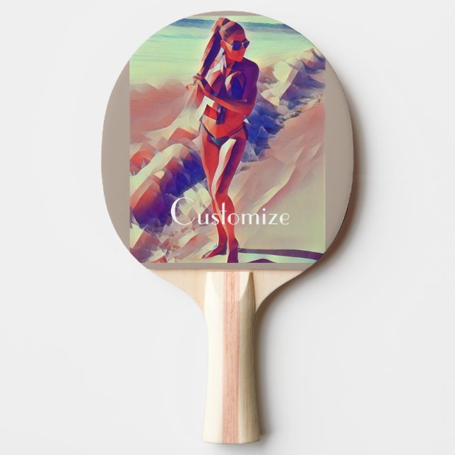 Pala De Ping Pong Chica de la playa Thunder_Cove  (Anverso)