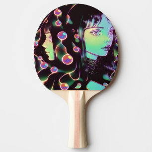Pala De Ping Pong Chica Psicodélico Anime