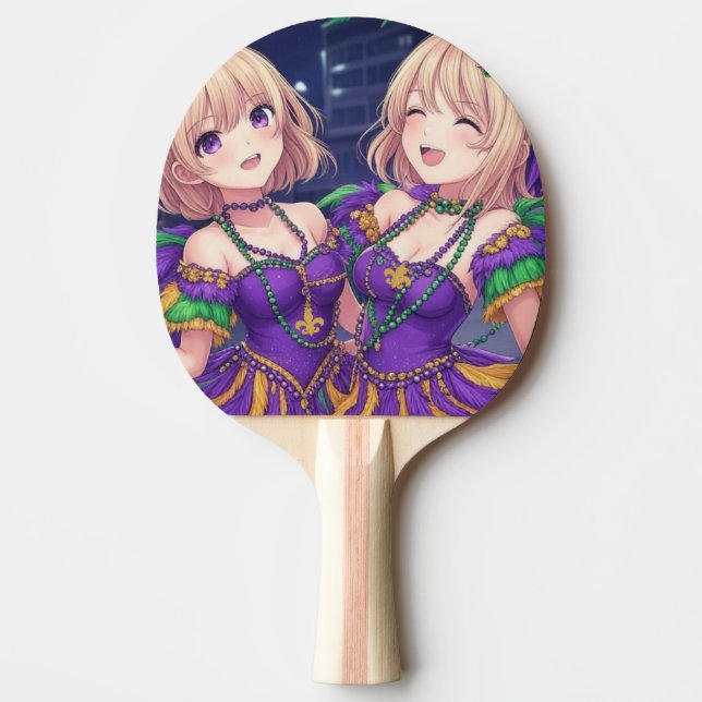 Pala De Ping Pong Chicas Anime Mardi Gras  (Anverso)