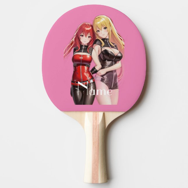 Pala De Ping Pong Chicas Cuadros Anime Thunder_Cove (Anverso)