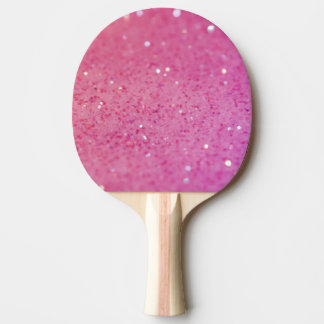 Pala De Ping Pong Chispa rosada de neón del purpurina