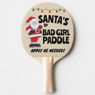 Pala De Ping Pong CHRISTMAS SANTA'S BAD GIRL spanking new Ping 