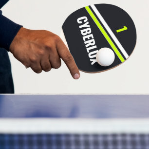 Pala De Ping Pong Ciber Retro Moderno Personalizado