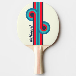 Pala De Ping Pong Ciclo Oceánico Vintage con Nombre