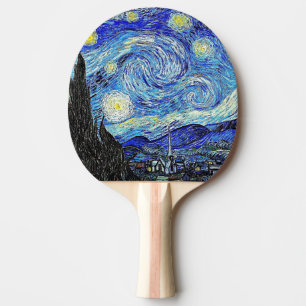 Pala De Ping Pong Cielo Antiguo Noche Estrellada