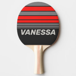 Pala De Ping Pong Cielo tormentoso retro con franjas en el horizonte