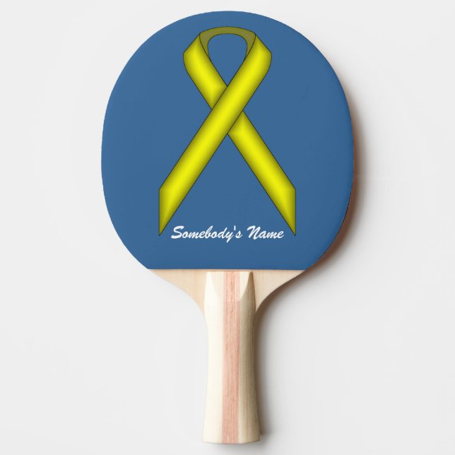 Pala De Ping Pong Cinta amarilla estándar de Kenneth Yoncich (Anverso)