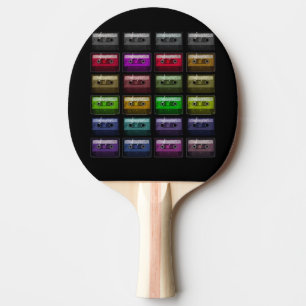 PALA DE PING PONG CINTAS DE CASSETTE AMANTE DE LA MÚSICA RETRO