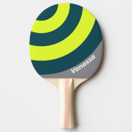 Pala De Ping Pong Círculo de franja de arboleda de nube de tormenta 