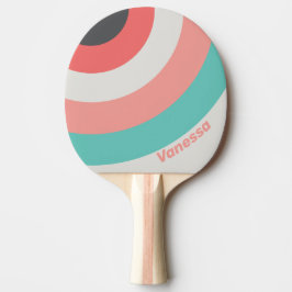 Pala De Ping Pong Círculo de franja de coral blanqueado por el sol c