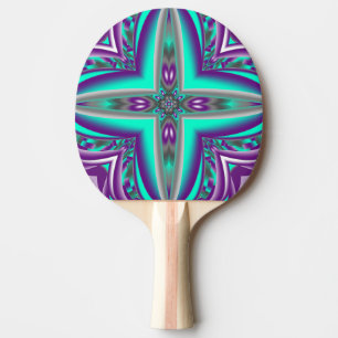 Pala De Ping Pong Círculos Concéntricos Lanzados Al Punto Resumen