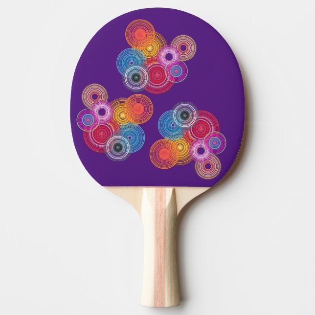 Pala De Ping Pong Círculos multicolores (Anverso)