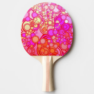 Pala De Ping Pong Círculos retros