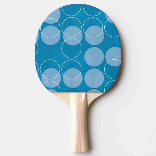 Pala De Ping Pong Círculos retros (Anverso)
