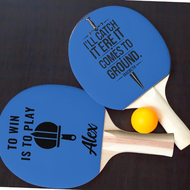 Pala De Ping Pong Cita moderna de Guay en negro y azul (Subido por el creador)