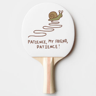 Pala De Ping Pong Cita Motivacional de Caracol Adorable