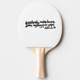 Pala De Ping Pong Cita sencilla de inspiración de fe audaz