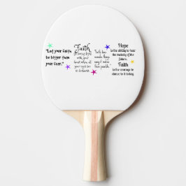 Pala De Ping Pong Citas inspiradoras sobre fe y esperanza
