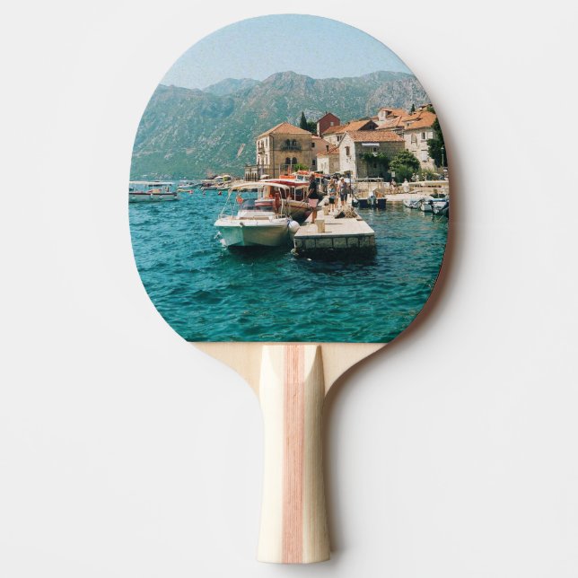 Pala De Ping Pong Ciudad costera de Perast, Montenegro (Anverso)