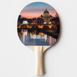 Pala De Ping Pong Ciudad del Vaticano De Noche Iglesia Católica Roma