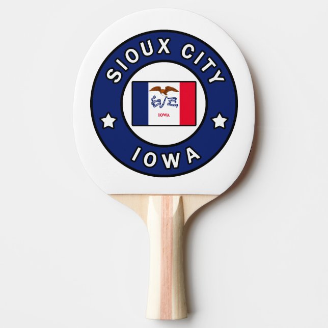 Pala De Ping Pong Ciudad Sioux Iowa (Anverso)