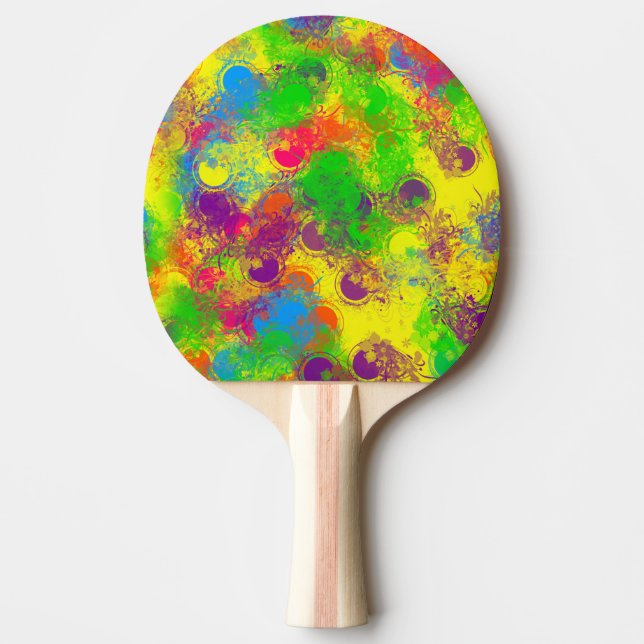 Pala De Ping Pong CKC Paint Can Florals- (Anverso)