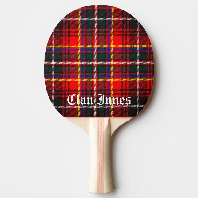 Pala De Ping Pong Clan Innes Tartan (Anverso)