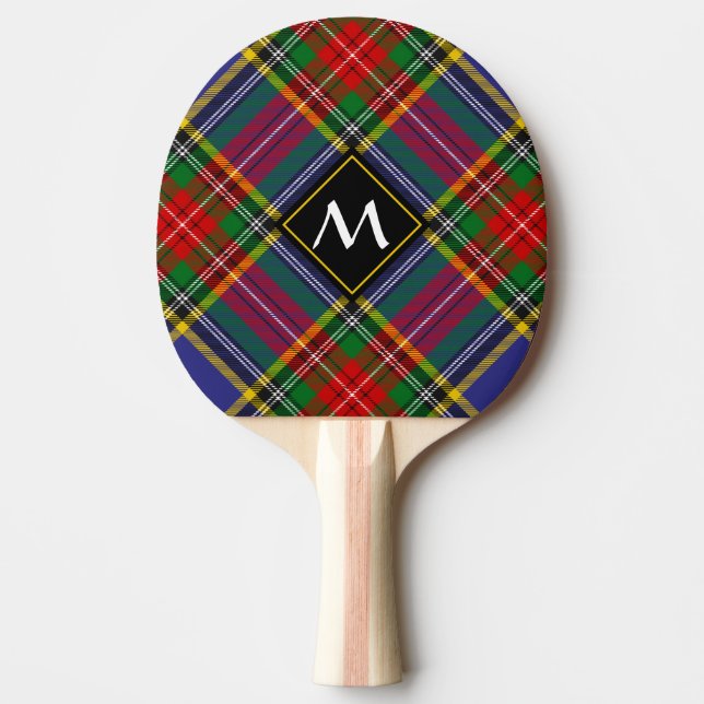 Pala De Ping Pong Clan MacBeth Tartan Ping Pong Paddle (Anverso)