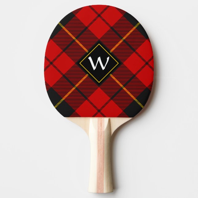 Pala De Ping Pong Clan Wallace Tartan Ping Pong Paddle (Anverso)