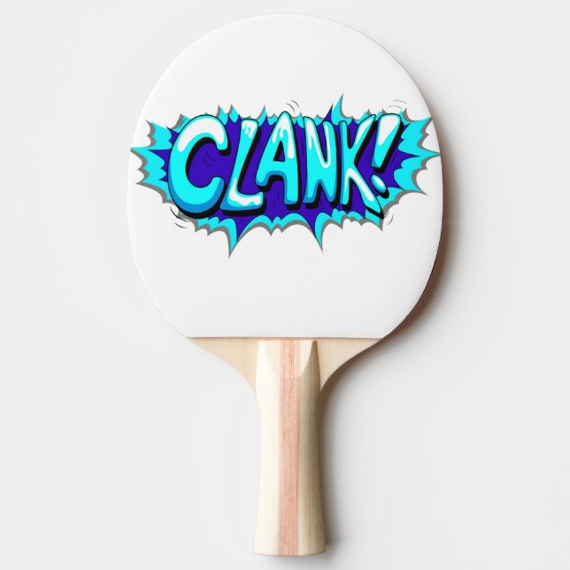 Pala De Ping Pong ¡Clank del cómic del pop Art! (Anverso)